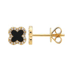 Gemstone Clover Earrings.
