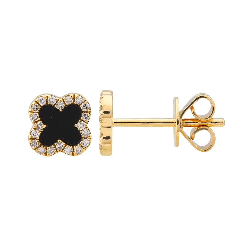 Gemstone Clover Earrings.