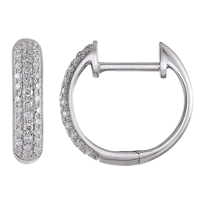 Rounded Hoop Earrings.