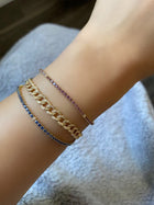 Color Gemstone Tennis Bracelet.