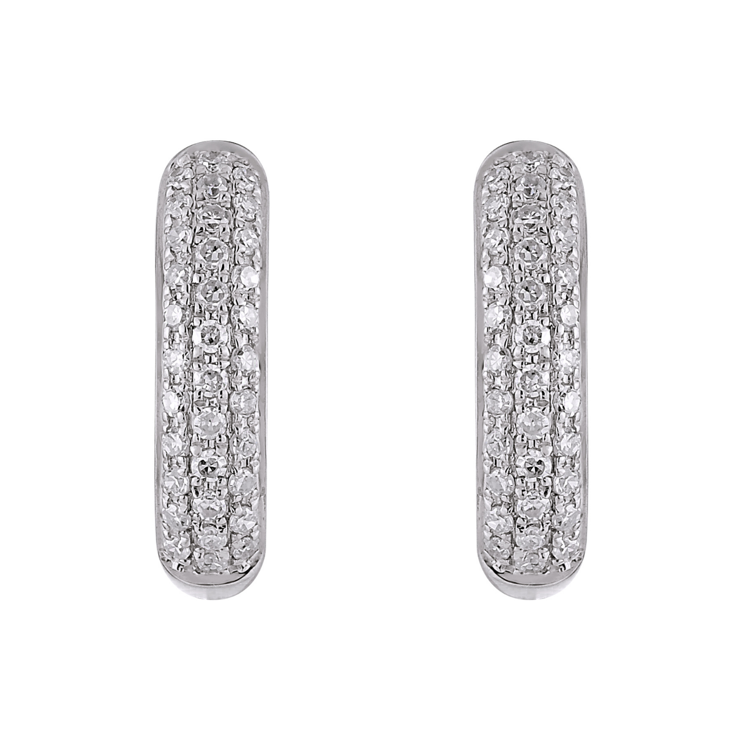 Rounded Hoop Earrings.