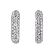 Rounded Hoop Earrings.