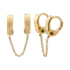 Double Handcuff Earrings.