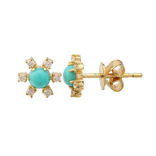 Sun Flower Stud Earrings.