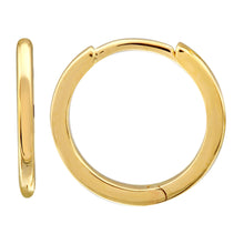 Smooth 14k Gold Huggie Earrings.