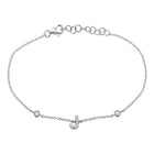 Initial Charm Link Bracelet.
