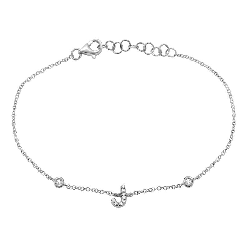 Initial Charm Link Bracelet.