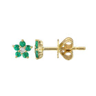 Gemstone Flower Studs.