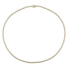 3 Prong Set Diamond Tennis Necklace.