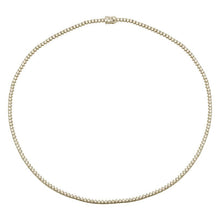 3 Prong Set Diamond Tennis Necklace.