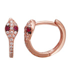 Snake Cuff Hoop Earrings.