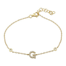 Initial Charm Link Bracelet.