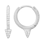 Spike Huggie Earrings.