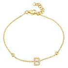 Initial Charm Link Bracelet.