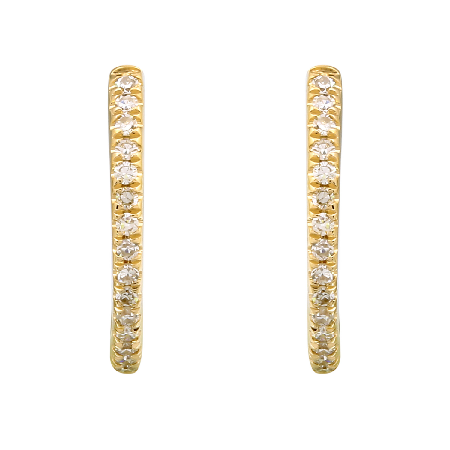 Diamond Pave Hoops.
