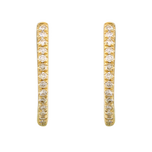Diamond Pave Hoops.