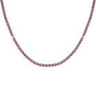 Lapis Gemstone Tennis Necklace.