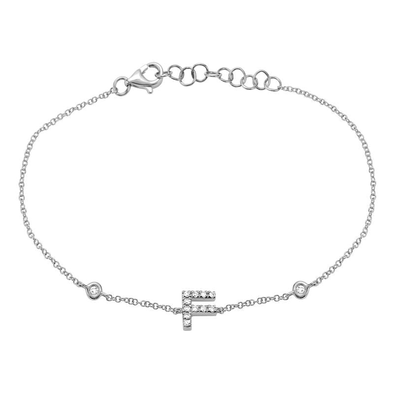 Initial Charm Link Bracelet.