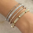 Framed Diamond Baguette Bangle.