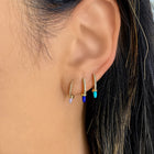Turquoise Spike Huggies.