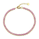 Color Gemstone Tennis Bracelet.