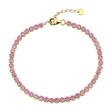 Color Gemstone Tennis Bracelet.