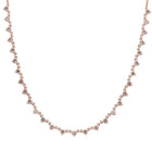 2 Carat 3-Prong Diamond Double Chain Diamond Necklace.