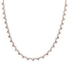 2 Carat 3-Prong Diamond Double Chain Diamond Necklace.