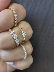 Diamond Bezel Stack Ring.