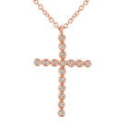 Bezel Cross Necklace.