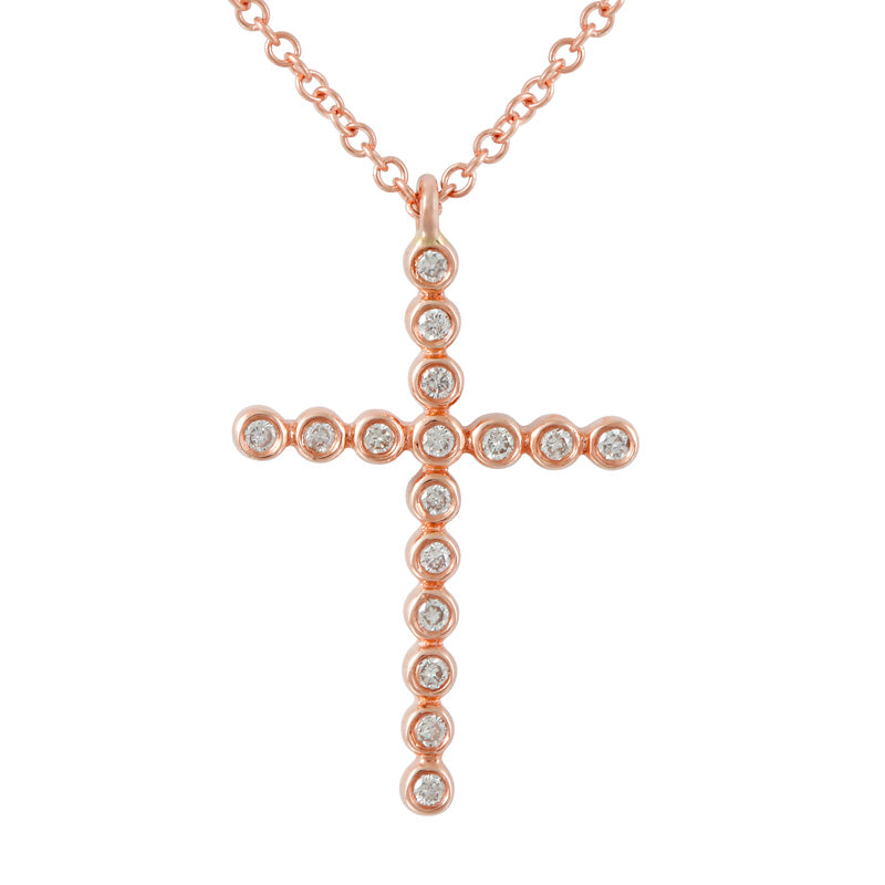 Bezel Cross Necklace.