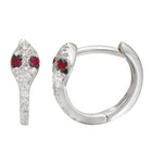 Snake Cuff Hoop Earrings.