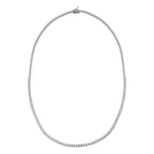 2 Carat Halfway 3-Prong Diamond Tennis Necklace.