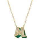 Color Graffiti Initial Necklace.