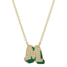 Color Graffiti Initial Necklace.