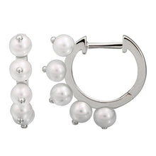 Gold Beaded Gem Hoops.