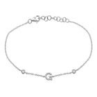 Initial Charm Link Bracelet.