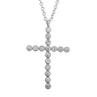 Bezel Cross Necklace.