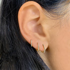 Diamond Accent Hoops.