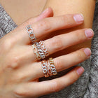 Rose Gold Pink Tourmaline Ring.