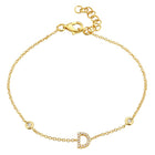 Initial Charm Link Bracelet.