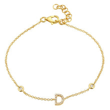Initial Charm Link Bracelet.
