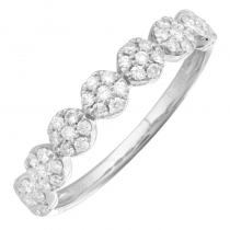 14k White Gold Diamond Endless Halo Ring (1/4 Carat)